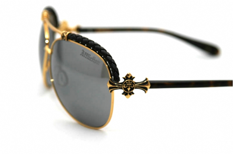 AFFLICTION BAXTER-A in color TORTOISEGOLD